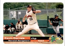 2003 Norwich Navigators Grandstand #7 Kevin Correia San Diego California CA Card