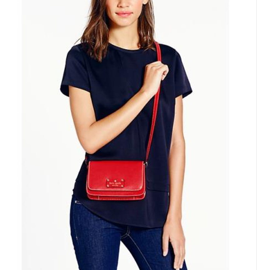 Kate Spade NY Wellesley Small Fynn Leather Crossbody Bag