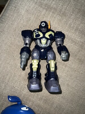 Super Fighter Hap-P-Kid Happy Kid Toy Action Blue & Gold Robot C34118