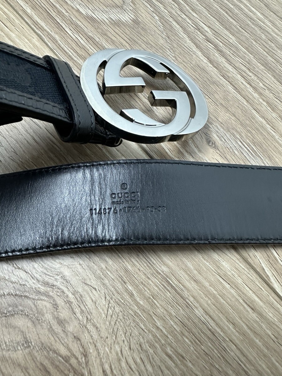 GUCCI★グッチ ブラック ベルト GGロゴ95/38 GUCCI☆グッチ ブラック ベルト GGロゴ95/38