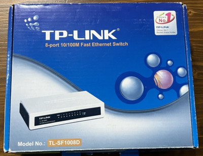  TP-LINK 8 PORT ETHERNET SWITCH TL-SF-1008D 