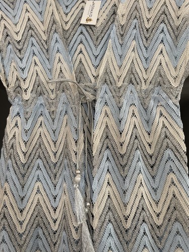 ★ EdeL ★ Designer Beachwear Badeshorts + Kimono Blau Silber Spitze Gr. L ★ Neu ★ - Bild 19 von 23