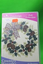 anita goodesign Embroidery  CD Sewing Quilting designs  Country wreath