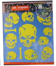 12" Sheet Glow in the Dark Halloween Stickers Walls Windows Fridge Desk Decor