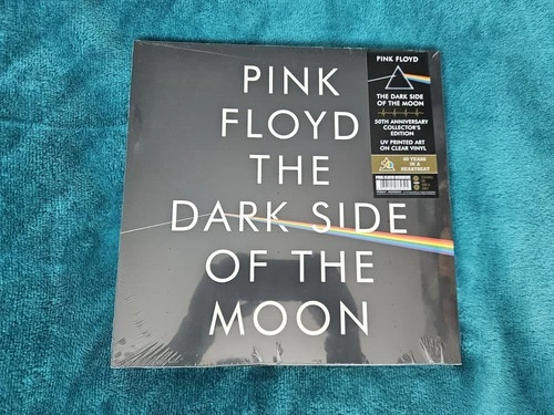 2023 SEALED Pink Floyd Dark Side Of The Moon 50th Anniversary Clear Vinyl UV NEW