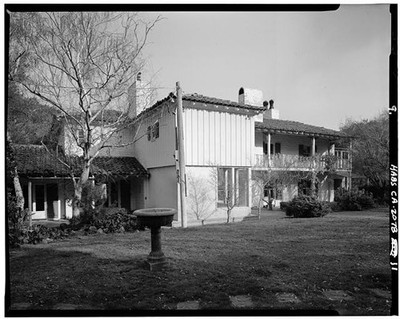 Photo:Danville CA Eugene O'Neill House Courtyard 1900s HABS