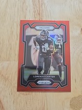 2023 Prizm LORENZO CARTER Red Prizm Color Match #16 Atlanta Falcons RETAIL SSP