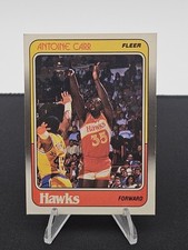 1988-89 Fleer Basketball #1 Antoine Carr Atlanta Hawks NBA