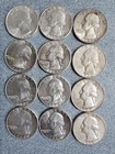 11 -Silver Quarters 1964 & 1 - 1962  Excellent condition. NO MINT MARKS