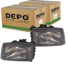 2x DEPO H4 SCHEINWERFER SATZ passend für VW CADDY POLO LINKS+RECHTS