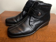 Ladies Black Hotter Comfort Concept Boots/Size UK7/Style Abbey/VGC.