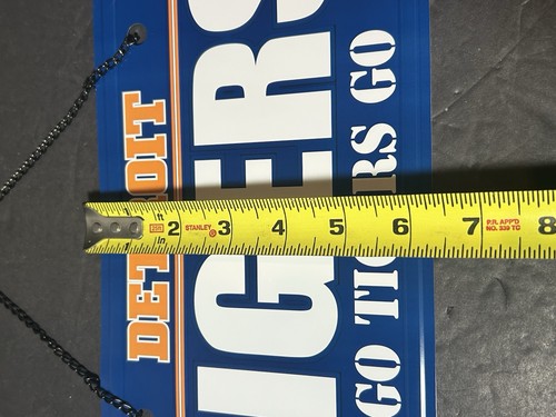 Rico Metal Tin Detroit Tigers Baseball MLB License Plate Sign Man Cave Décor - Picture 4 of 5