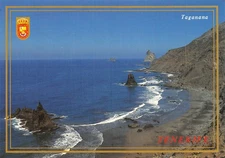 SPAIN CANARY ISLANDS TAGANANA TENERIFE PLAYA DE BENIJO