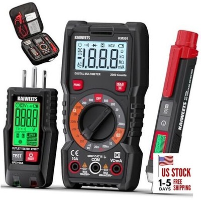 Electrical Test Kit KIT01, Digital Multimeter, Smart Non-Contact Voltage 
