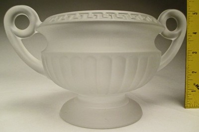 Vintage #2725 by Fostoria Grecian Handled Urn Crystal Silver Mist Garden Center