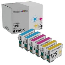 Ink Cartridge Replacements for Epson 126 HY Combo Set, 6 pack