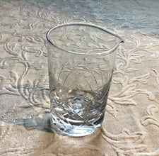 Cocktail Mixing Glass Barware Stirring Glass Diamond Cut Mixing Beaker