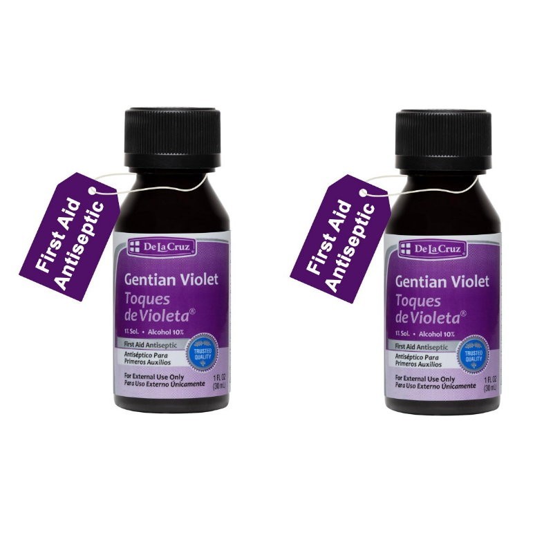 Violet 1% 1oz First Aid Antiseptic (Violetas Ancianas) Qty 2