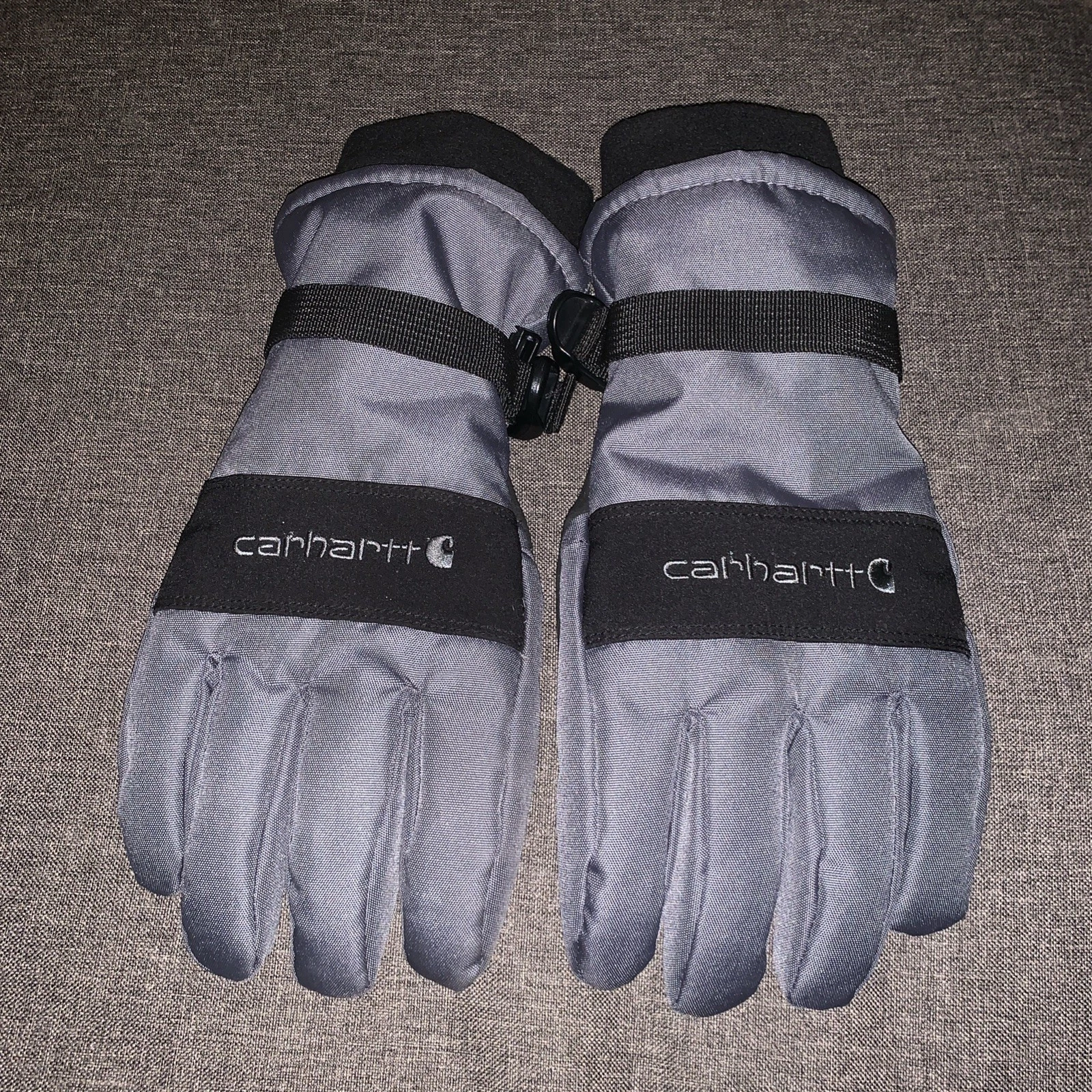 Carhartt Men's Insulated Work/winter Gloves In Gray And Black Size XL