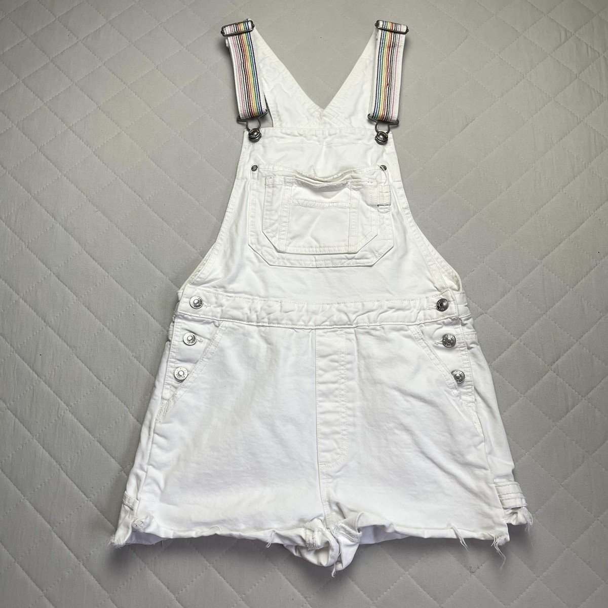 アメリカンイーグル American Eagle Outfitters Overalls Womens XS White Tomgirl