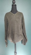 Vintage 90's IZOD Men's Cable Knit Pullover Sweater Long Sleeve Green XL