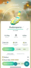 Pokémon Go - Dudunsparce - Three Segment Form -  Trade