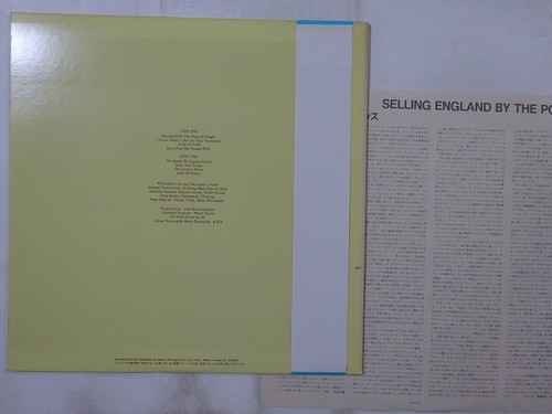 Genesis Selling England By The Pound Charisma 20PP-69 Japan VINYL LP OBI - Picture 2 of 3
