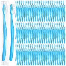 Tessco 1000 Pcs Disposable Toothbrushes Individually Wrapped Manual Soft