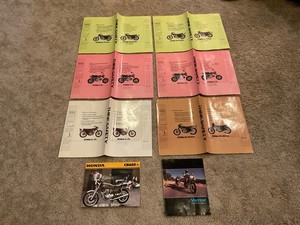 Vintage Honda Promotional 1970’s Book Covers Lot of 6 + CB650 & Vetter Brochures