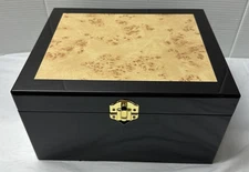 BRAND NEW WOODEN CREMATION URN/KEEPSAKE MEMORY Memorial Ashes BOX WITH INLAY