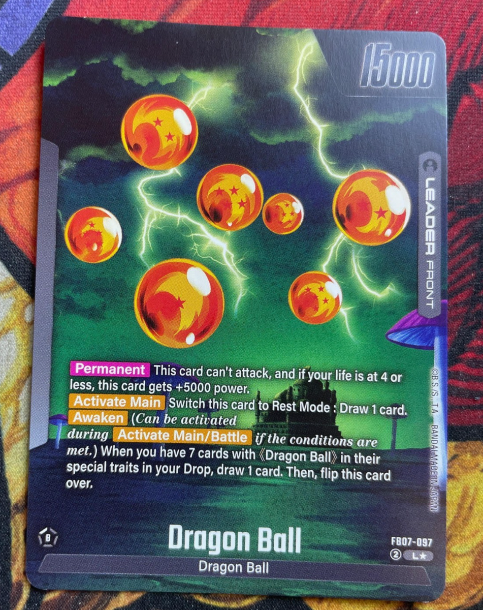 Shenron FB07-097 Leader Alternate Art Wish For Dragon Ball Card