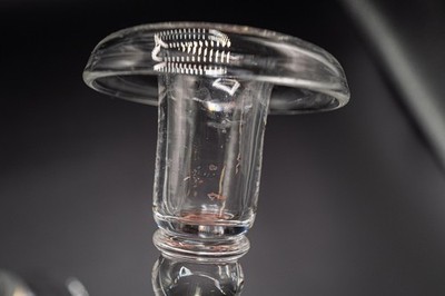 Steuben Art Glass Crystal Baluster Teardrop Candlestick 8 3/4