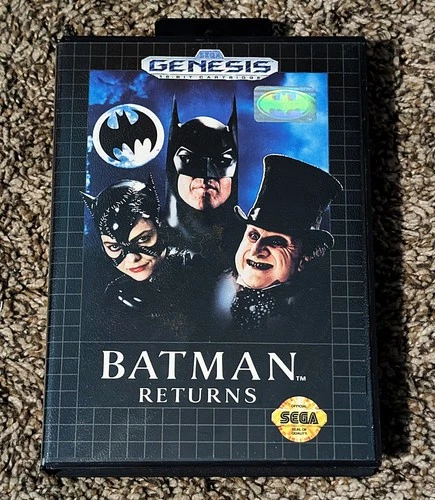 Batman Returns (Sega Genesis, 1992) CIB Complete w/ Manual & Inserts - Clean!