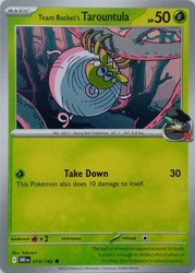 Team Rocket's Tarountula 019/182 Destined Rivals