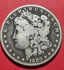 1880CC US Morgan SILVER Dollar "Carson City" Only 495K Mintage! KEY DATE!
