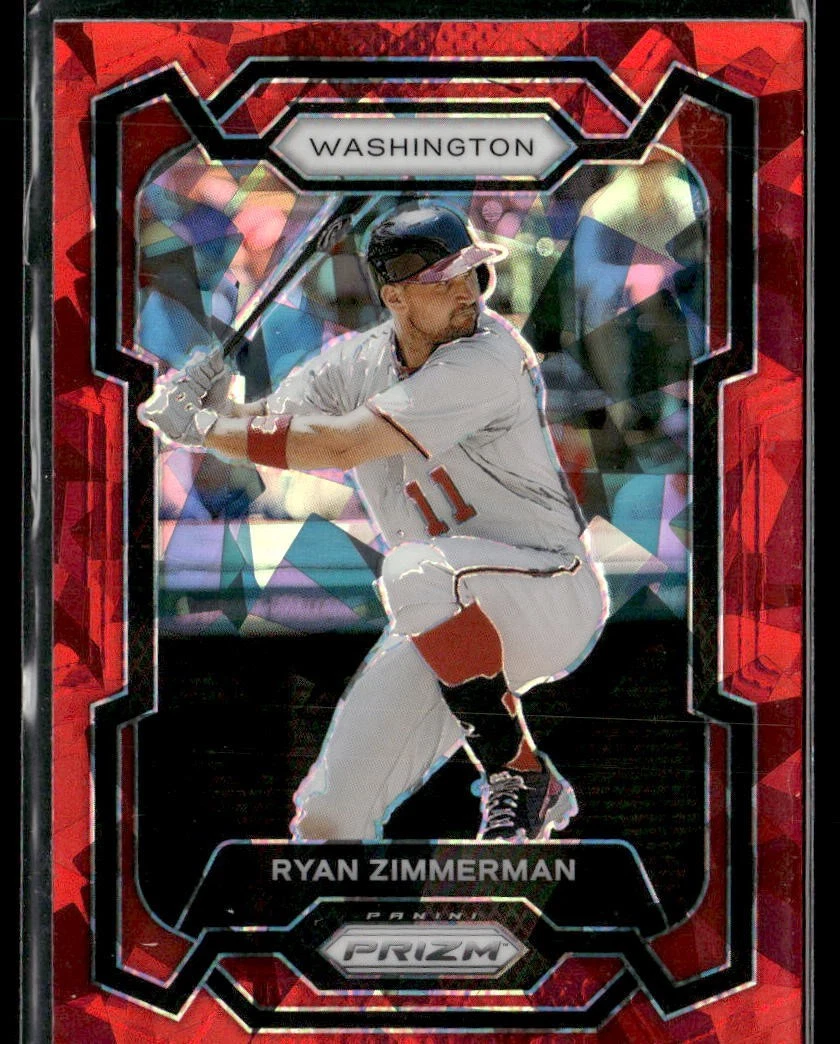 2024 Panini Prizm - Red Ice Prizm Ryan Zimmerman #181