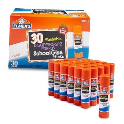  Disappearing Purple School Glue Sticks, Child-Friendly, Acid-Free and 