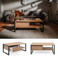 Couchtisch Holz Modern Design Beistelltisch Kaffeetisch Wohnzimmer Homestyle4U