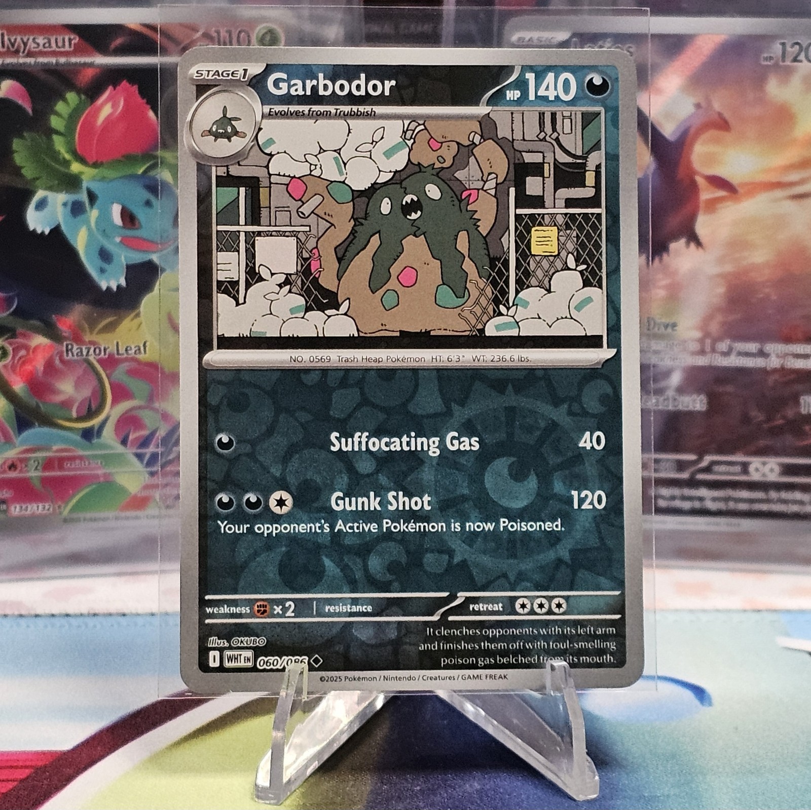 Garbodor 060/086 Reverse Holo Pokemon TCG Sv10.5: White Flare NM/M