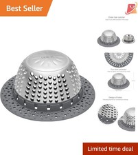 Stainless Steel Hair Catcher for Bathtub Drain Cover Waterproof Bathroom