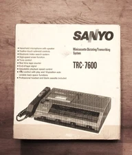 Sanyo TRC-7600 Minicasette Dictating Transcribing System Transcriber Unused
