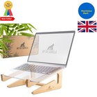 Ergonomic Bamboo Laptop Stand (10-15 Inch) - Stylish & Eco-Friendly Desk Riser