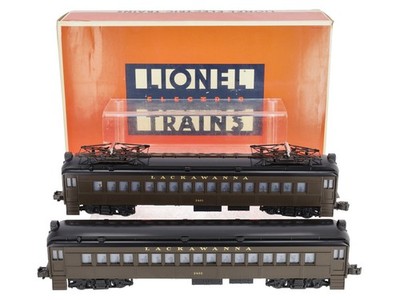 Lionel 6-18304 O Gauge Lackawanna Multiple-Unit Powered Commuter Cars Set LN/Box