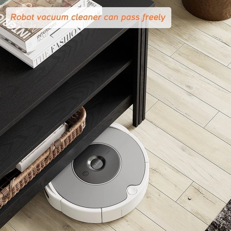 Большая подставка для телевизора 100 дюймов телевизор с 8 пространствами для хранения развлекательный центр деревянная консоль - Изображение 3 из 4