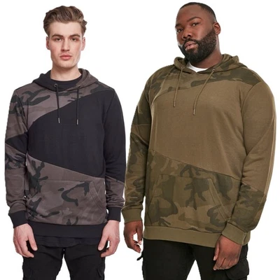 Urban Classics Camo Zig Zag Hoody Hommes Sweat À Capuche Camouflage Neuf - Photo 1/4