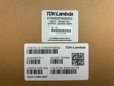 New - TDK-Lambda DTM300PW280D2 28VDC 300W Output