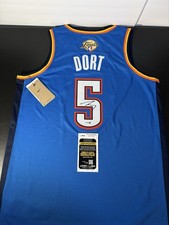 Luguentz Dort Autographed OKC Thunder Finals Jersey Signed Invest Jsa Coa