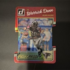 Panini 2016 Donruss Press Proof Silver Die-Cut #19 Warrick Dunn /25 Falcons