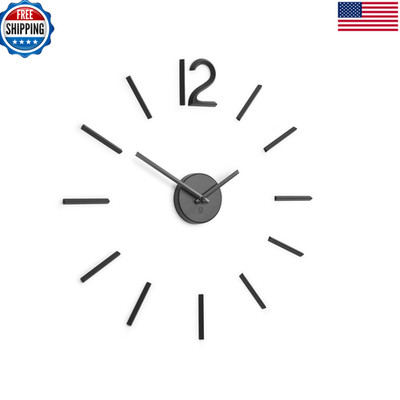 Umbra Blink Modern Diy 3D Wall Clock Easy To Paste Wall Sticker Numbers