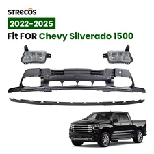 For 2022-2025 Chevy Silverado 1500 Front Lower Bumper Cover Deflector Fog lights